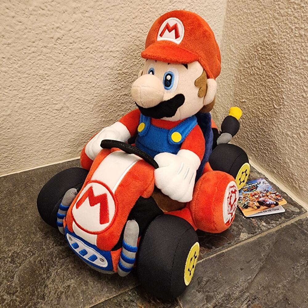 Plush - Super Mario Kart World, Mario Plush, 11 inch (NEW) - Nintendo